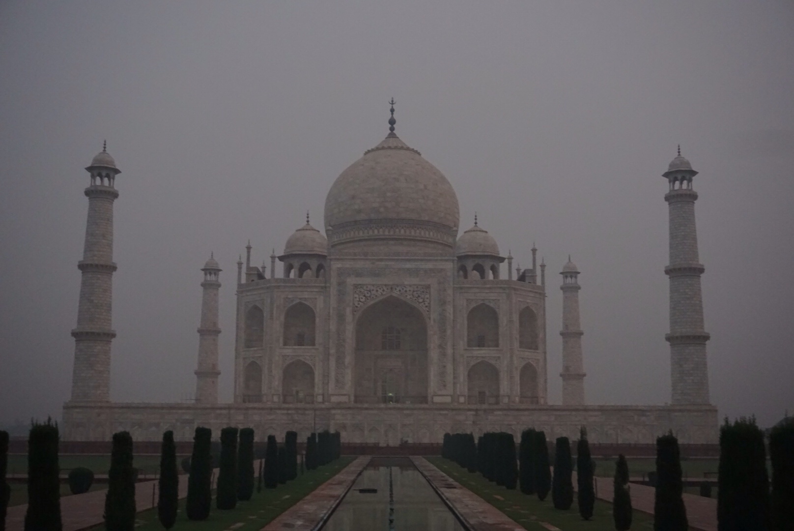 The Taj Mahal before sunrise!